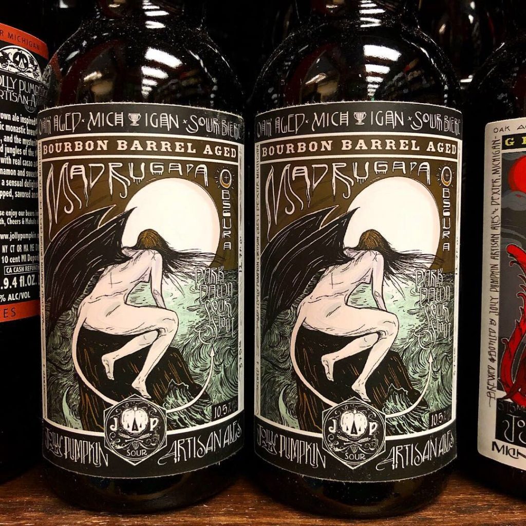 Bourbon Barrel Aged Madrugada Obscura by Jolly Pumpkin Artisan Ales