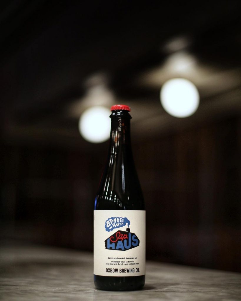 Barrel-aged Sap Haus by Oxbow Brewing Company