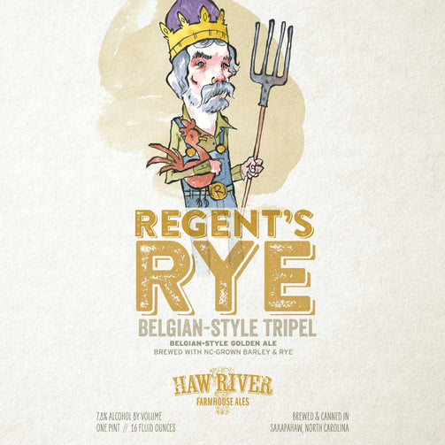Regent's Rye Tripel by Haw River Farmhouse Ales