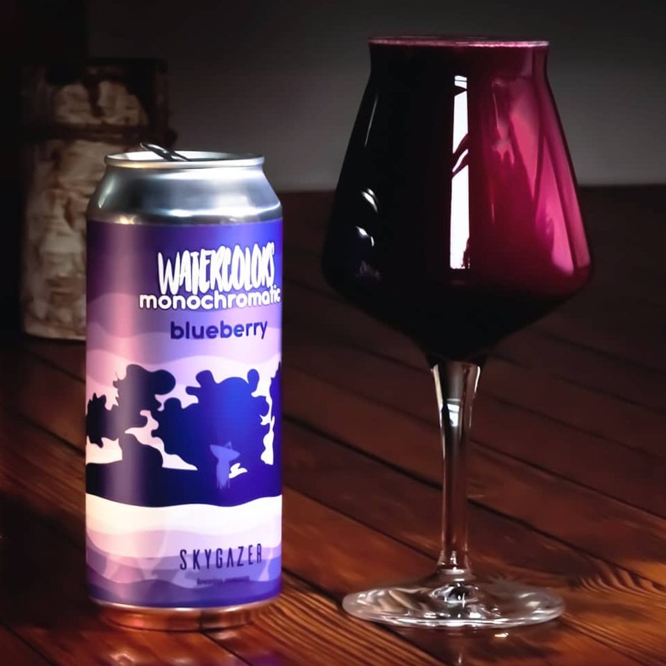 Watercolors Monochromatic - Blueberry by Skygazer Brewing Company