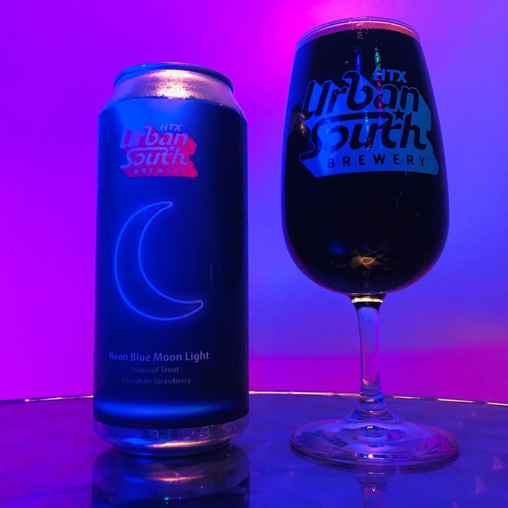 Neon Blue Moon Light by Urban South Brewery - HTX
