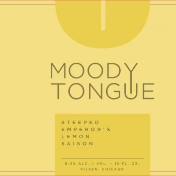 Steeped Emperor's Lemon Saison by Moody Tongue Brewing Company