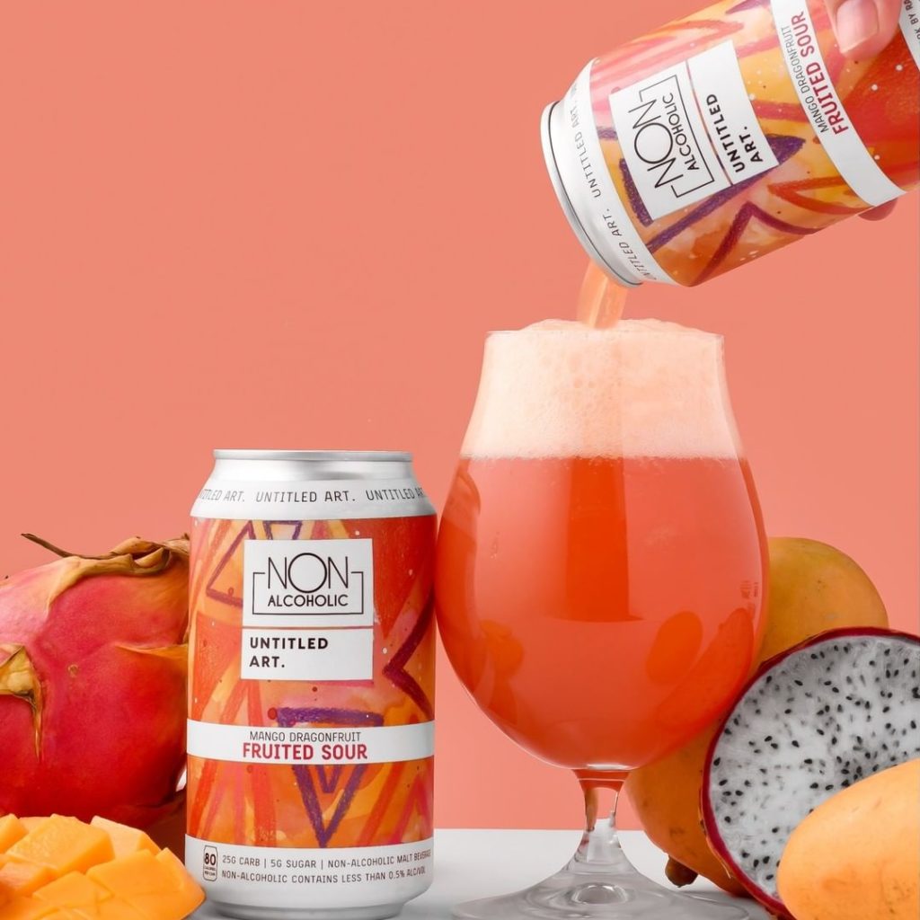 Non-Alcoholic Mango Dragonfruit Fruited Sour by Untitled Art