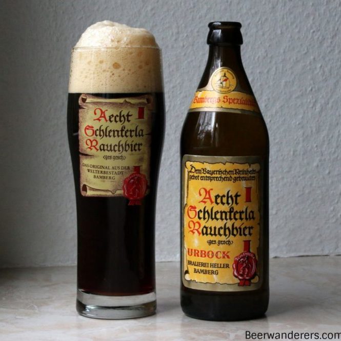 Aecht Schlenkerla Rauchbier - Urbock by Schlenkerla ("Heller-Bräu" Trum)
