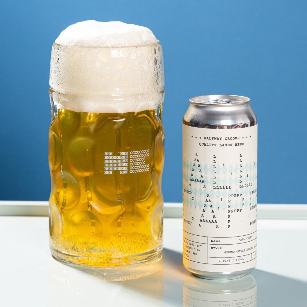 ALL CAPS by Halfway Crooks Beer