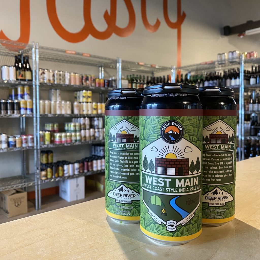 West Main IPA by Deep River Brewing Company