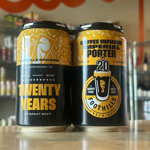 Foothills Coffee Infused Imperial Porter by Foothills Brewing