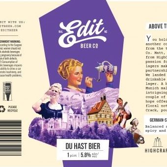 Du Hast Bier by Edit Beer Co.